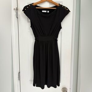 New York & Company Black Midi Dress
